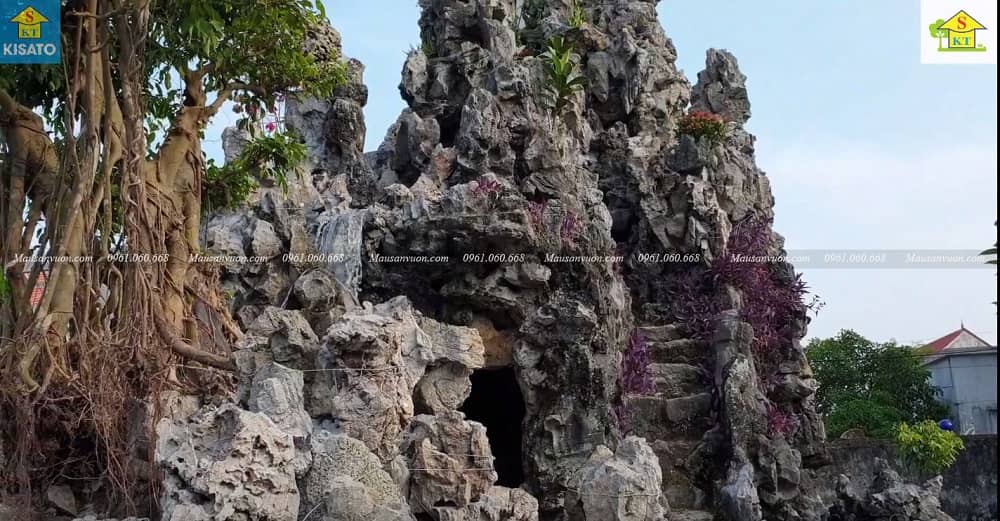 Thi Công Sân Vườn Hòn Non Bộ Đẹp Cho Nhà Thờ Kính Danh Tại Nam Định