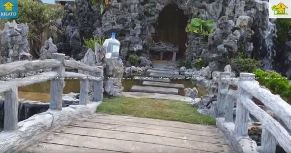 Thi Công Sân Vườn Hòn Non Bộ Đẹp Cho Nhà Thờ Kính Danh Tại Nam Định