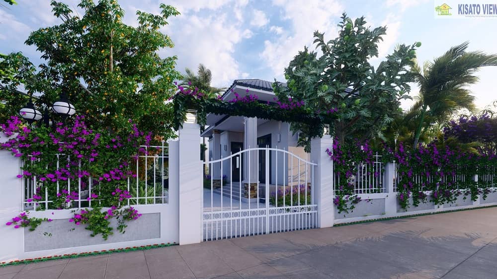Mẫu sân vườn nhà cấp 4 đẹp Mẫu sân vườn nhà cấp 4 đẹp