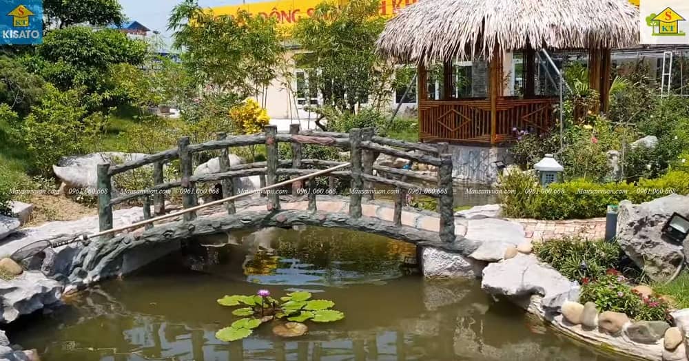11SSS Mẫu Hồ Cá Koi Đẹp Cho Không Gian Sân Vườn Cafe Vườn Ngoài Trời