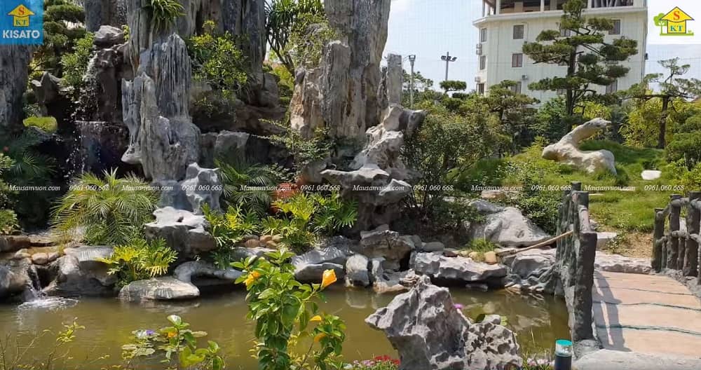 5SS Mẫu Hồ Cá Koi Đẹp Cho Không Gian Sân Vườn Cafe Vườn Ngoài Trời