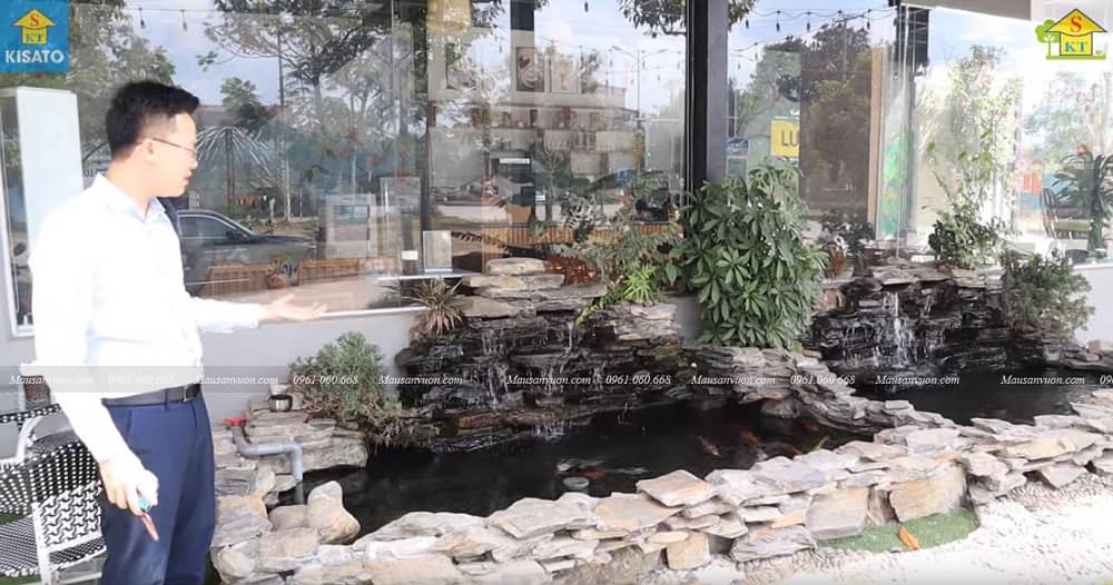 2SSSS Mẫu Hồ Cá Koi Đẹp Hoàn Hảo Dành Cho Quán Cafe