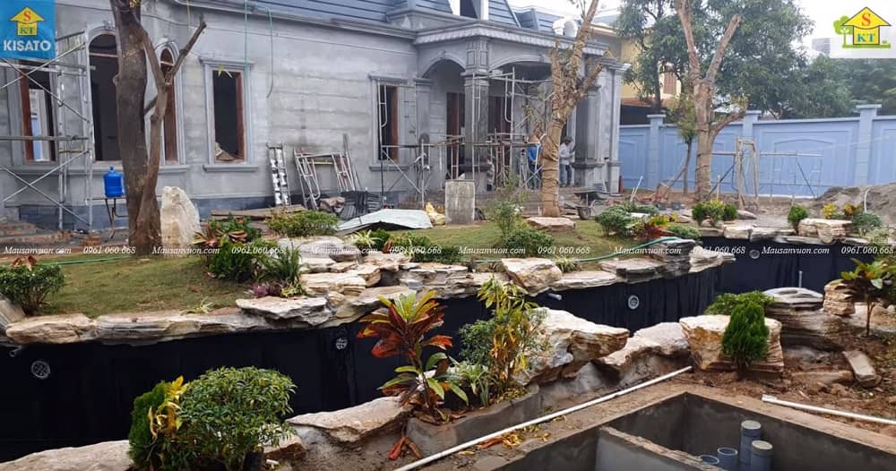 9SSS Mẫu hồ cá Koi đẹp