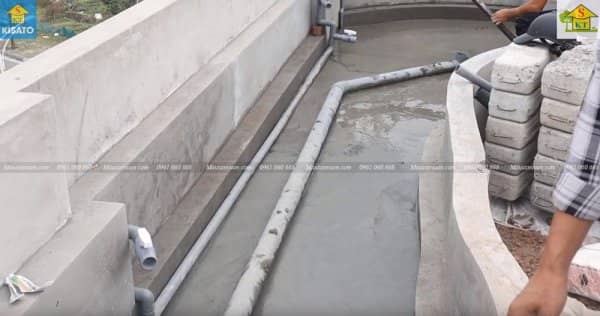 Kỹ Thuật Đi Đường Ống Cơ Bản Cho Hồ Cá Koi Trên Mái
