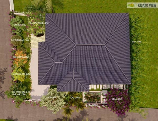 Mẫu Sân Vườn Nhà Cấp 4 Đẹp Tại Hưng Yên