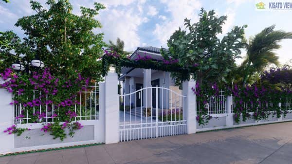 Mẫu Sân Vườn Nhà Cấp 4 Đẹp Tại Hưng Yên
