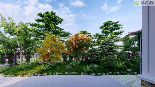 Mẫu Sân Vườn Nhà Cấp 4 Đẹp Tại Hưng Yên