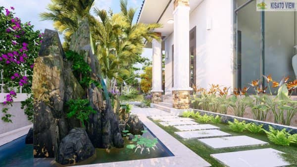 Mẫu Sân Vườn Nhà Cấp 4 Đẹp Tại Hưng Yên